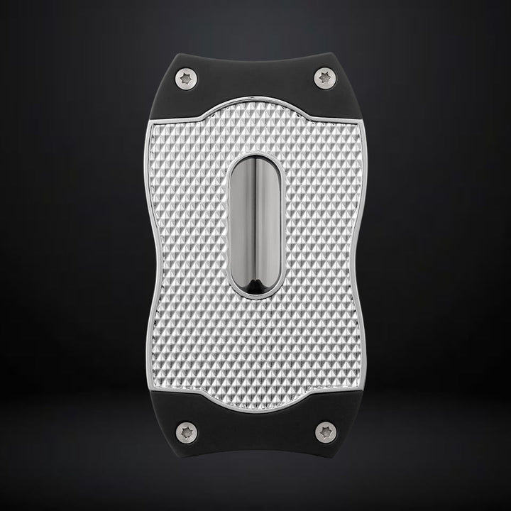 Colibri Diamond V-Cut Cigar Cutter – Chrome with Black