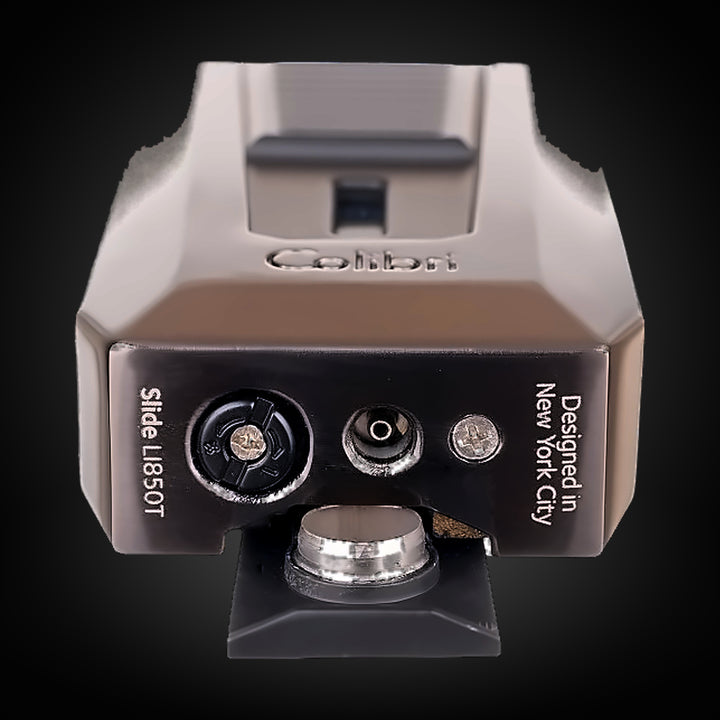 Colibri Slide Double Flame Lighter Gunmetal and Black