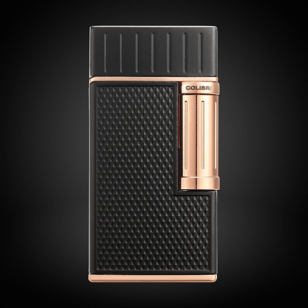 Colibri Julius Lighter Black and Rose Gold