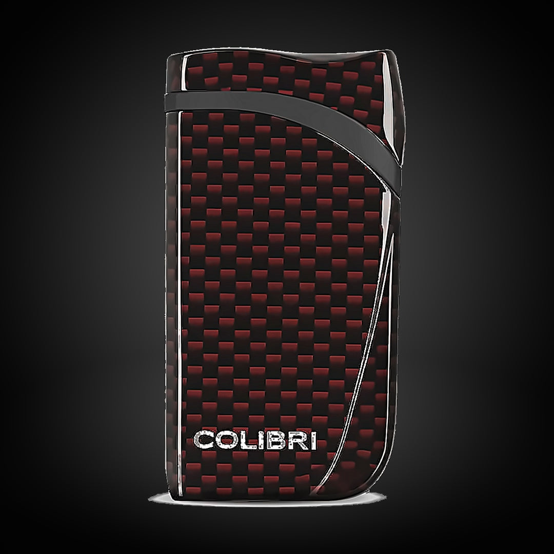 Colibri Falcon Carbon Fiber Lighter Red