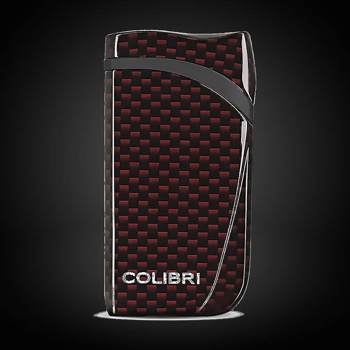 Colibri Falcon Carbon Fiber Lighter Red