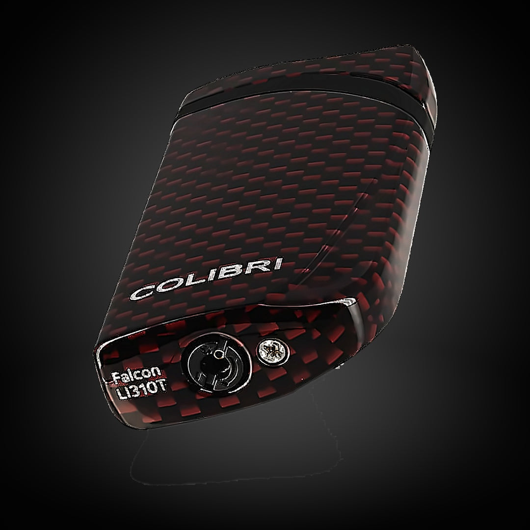 Colibri Falcon Carbon Fiber Lighter Red