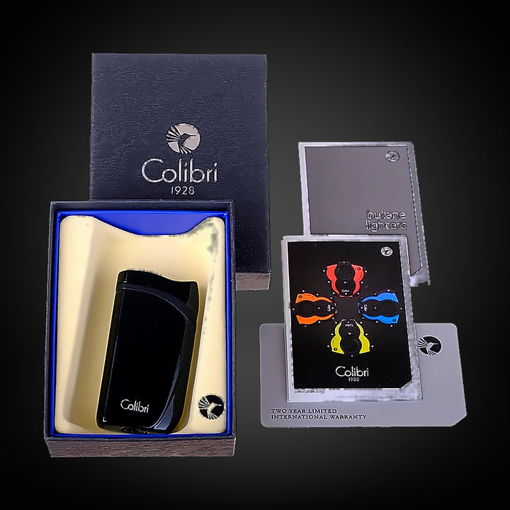Colibri Falcon Metallic Lighter Black
