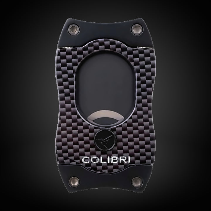 Colibri S-Cut Carbon Fiber Cigar Cutter Black