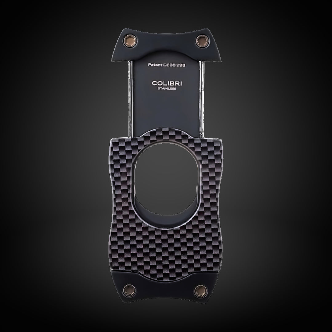 Colibri S-Cut Carbon Fiber Cigar Cutter Black