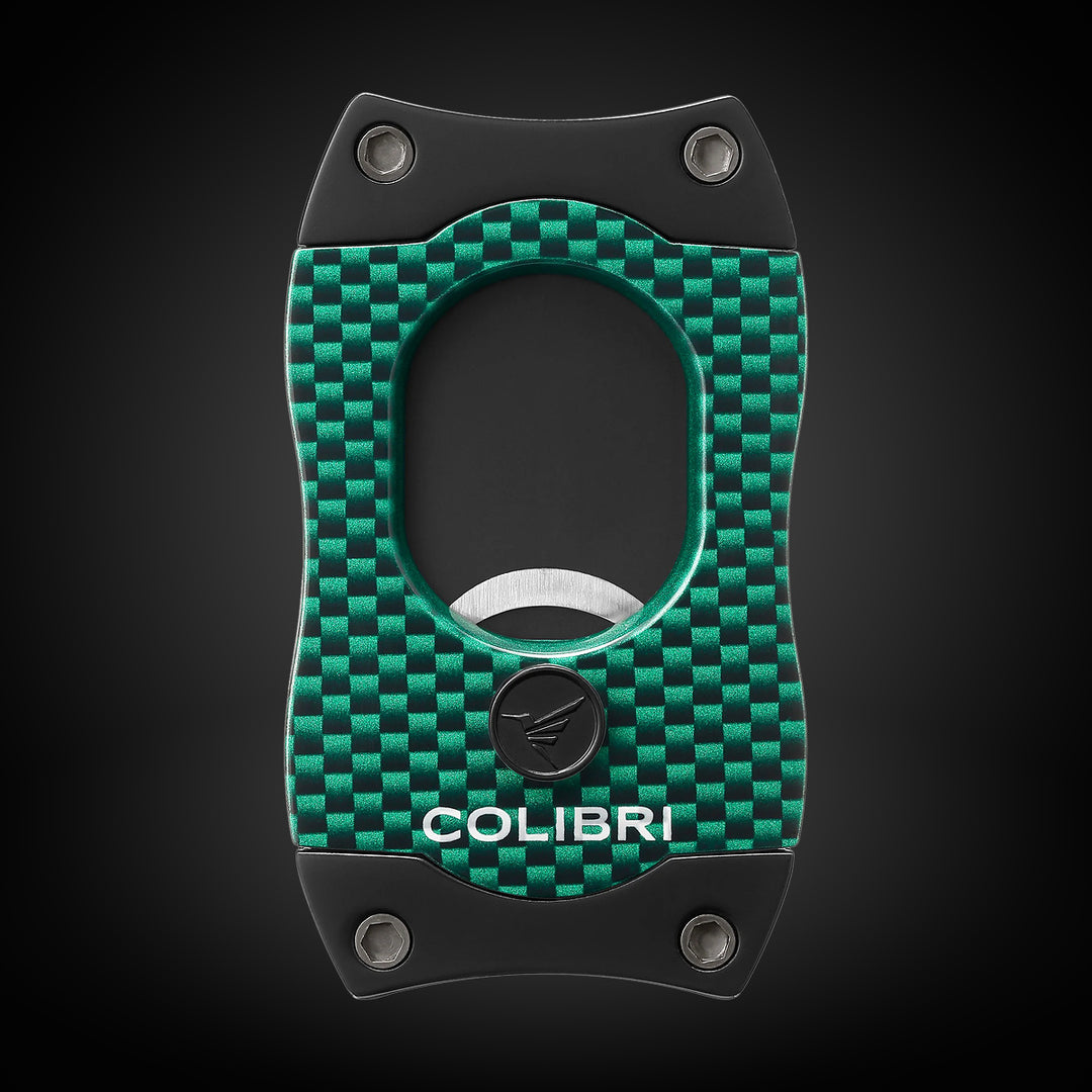 Colibri S-Cut Carbon Fiber Cigar Cutter Green