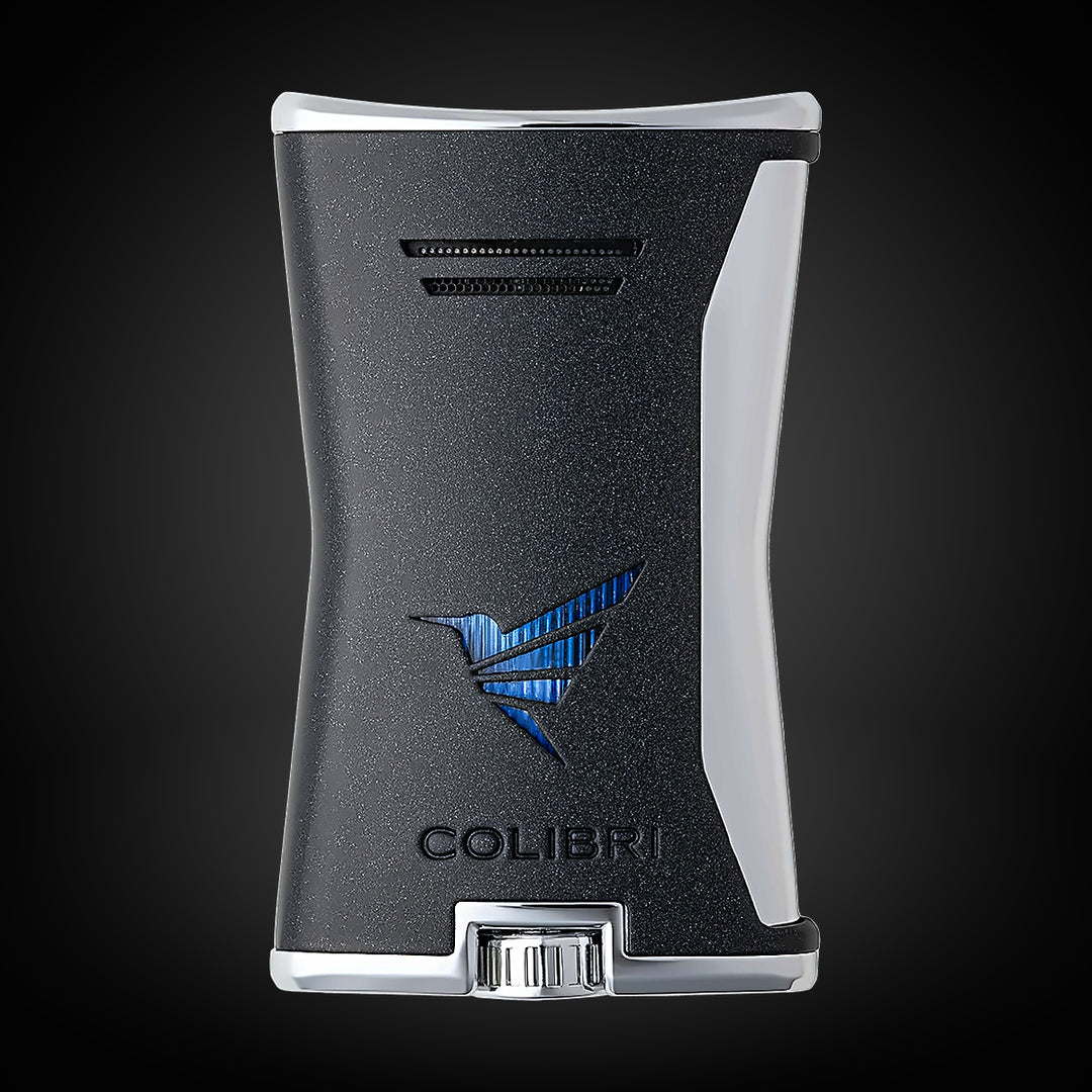 Colibri Slim Lighter Black and Chrome