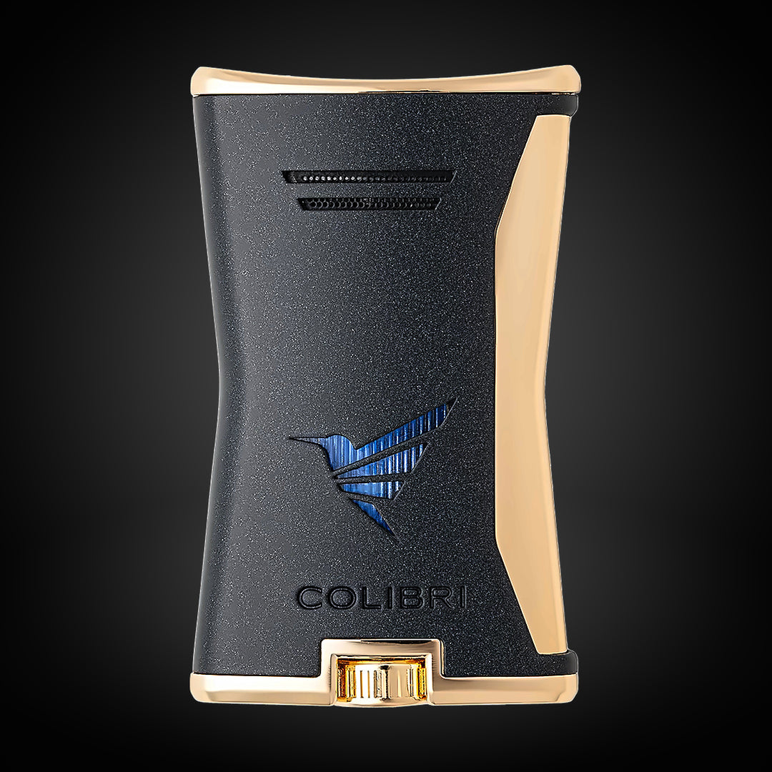 Colibri Slim Lighter Black and Gold