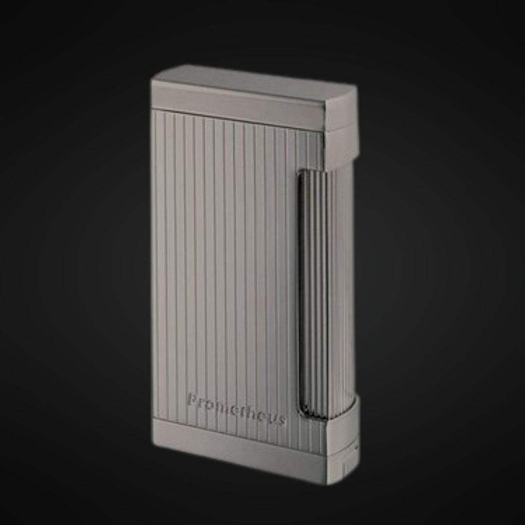 Prometheus Ultimo X Vertical Lines Gun Metal Lighter - FL-ULTIMO/X6