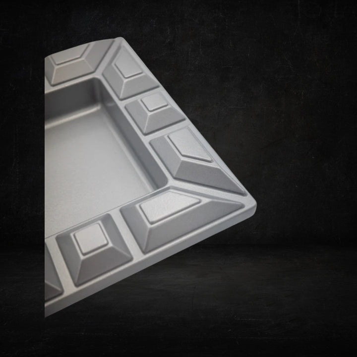 Mantis Ashtray Mesa rectangular - silver