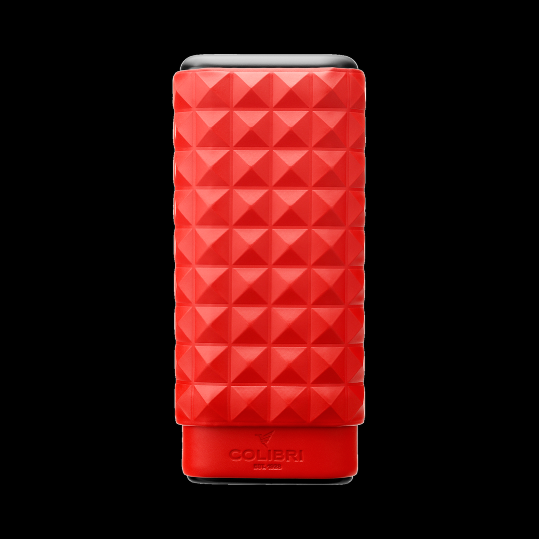 Colibri Cigar Case Quasar 3 Fingers Red+Black