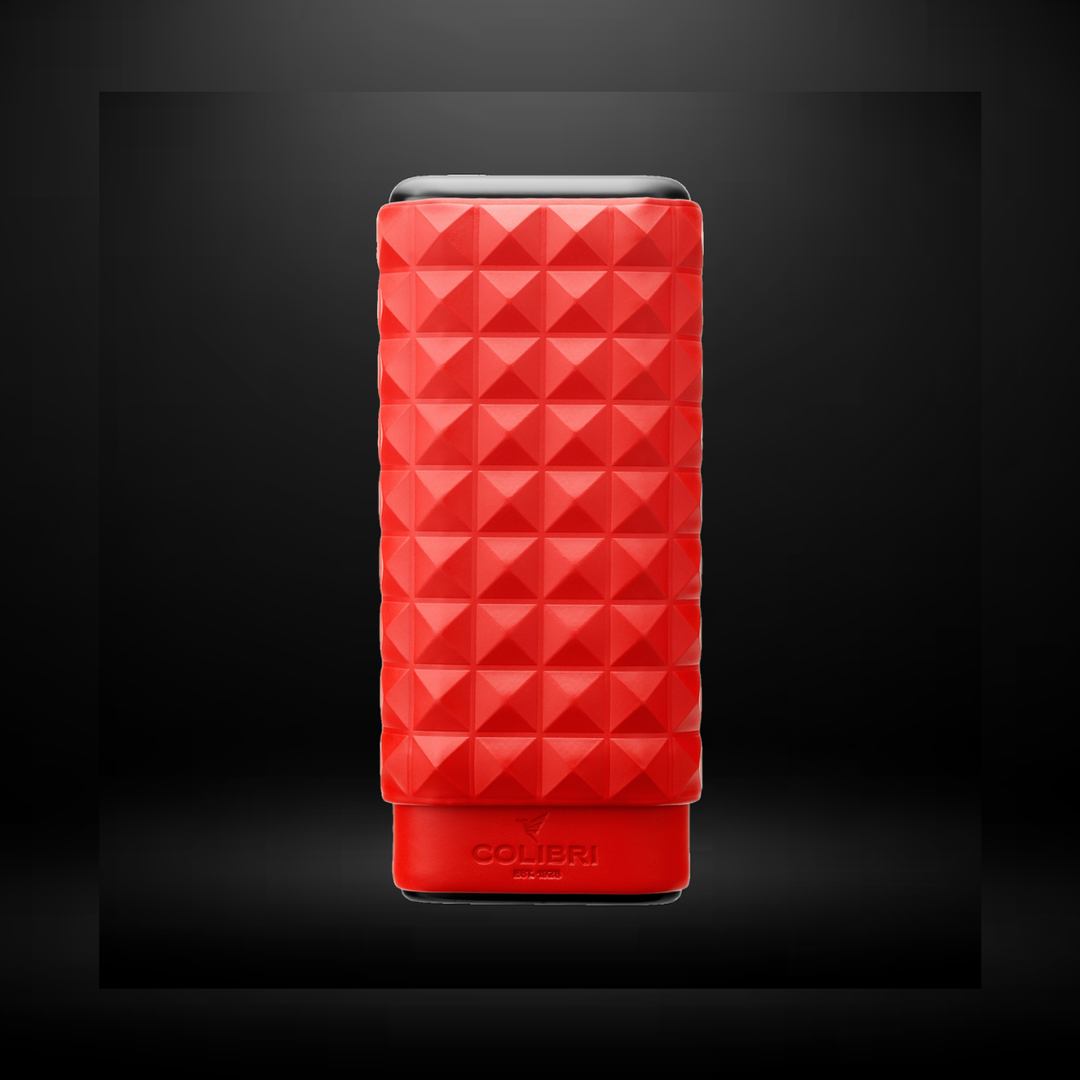 Colibri Cigar Case Quasar 3 Fingers Red+Black