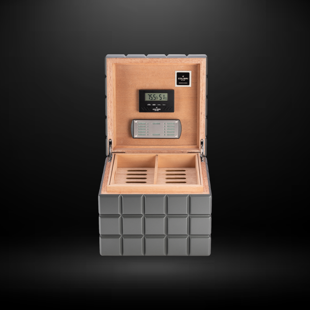 Colibri Heritage Cube Humidor – Charcoal