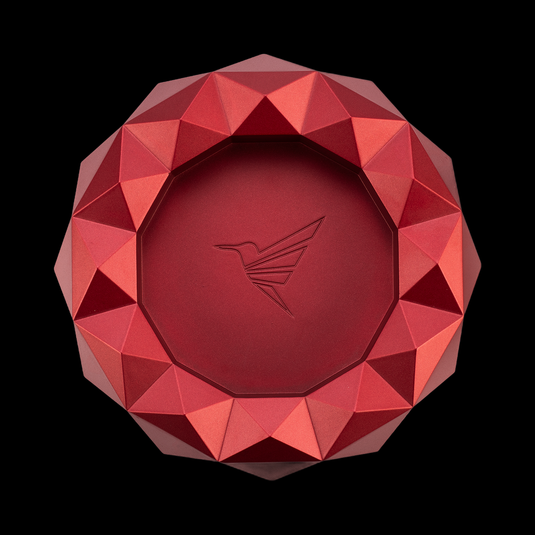 Colibri Quasar Round Ashtray – Red