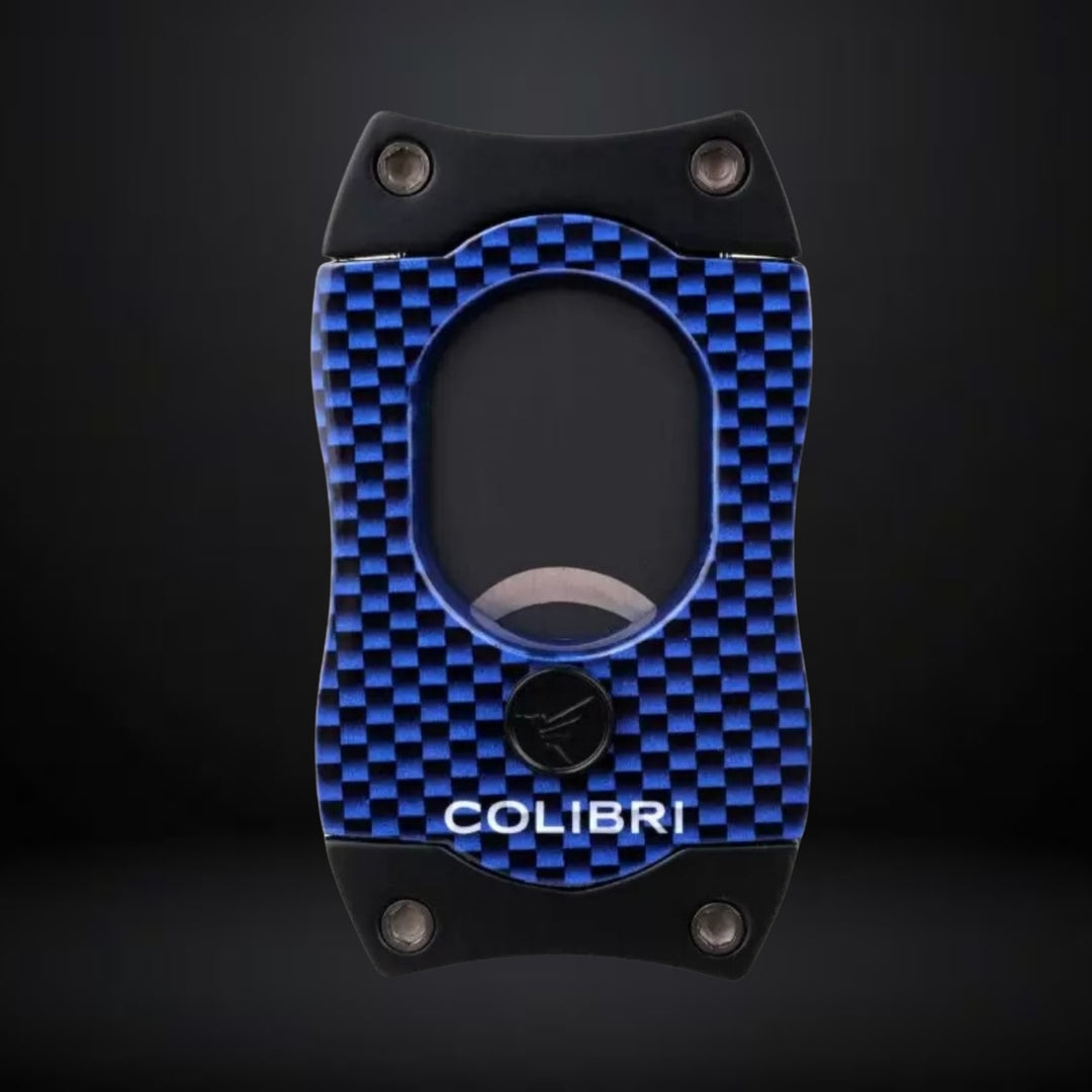 Colibri S-cut Cigar Cutter – Carbon Fiber Blue