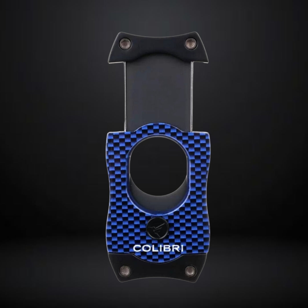 Colibri S-cut Cigar Cutter – Carbon Fiber Blue
