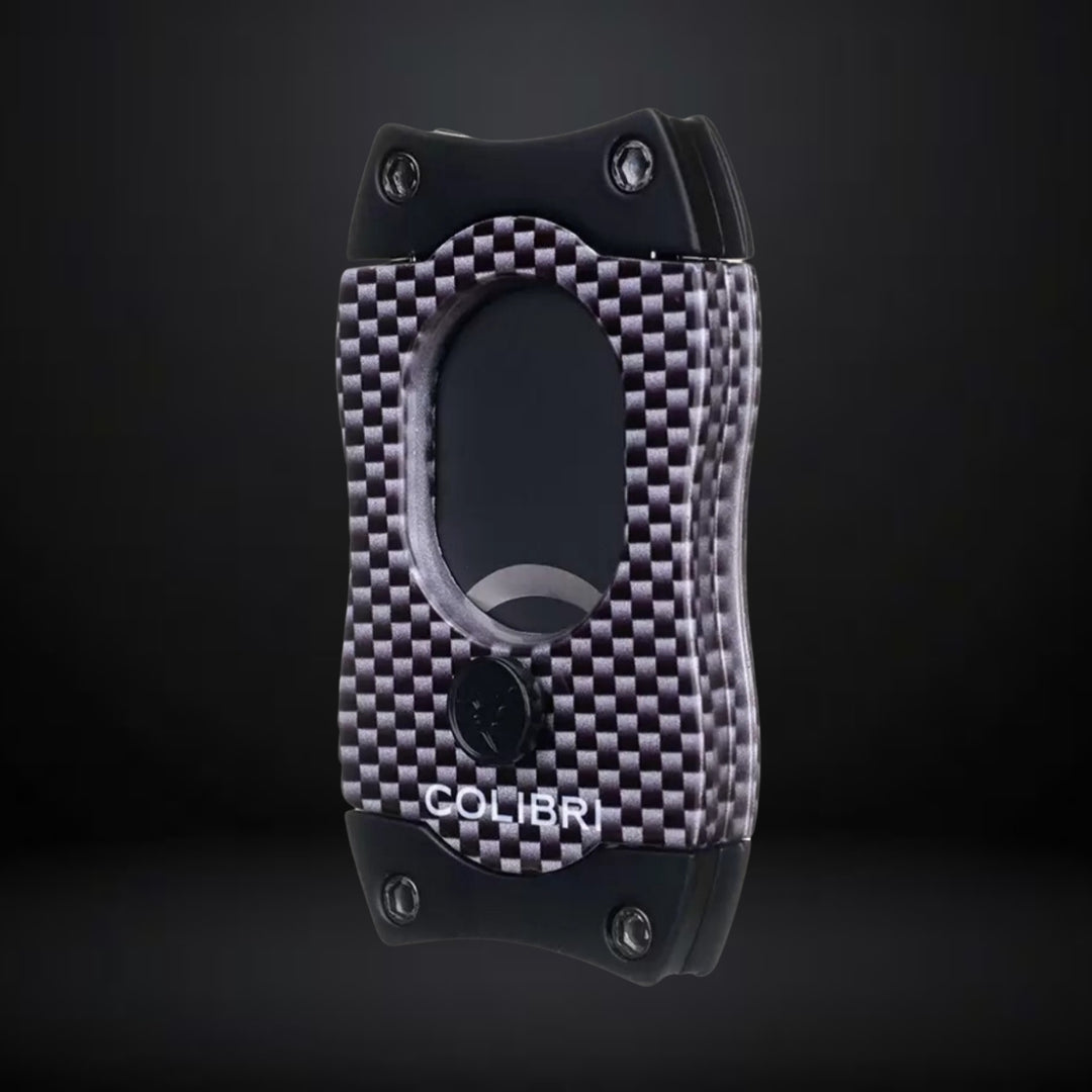 Colibri S-cut Cigar Cutter – Carbon Fiber Silver