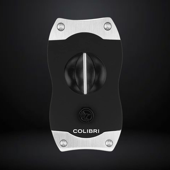Colibri V-Cut Cigar Cutter – Black with Chrome