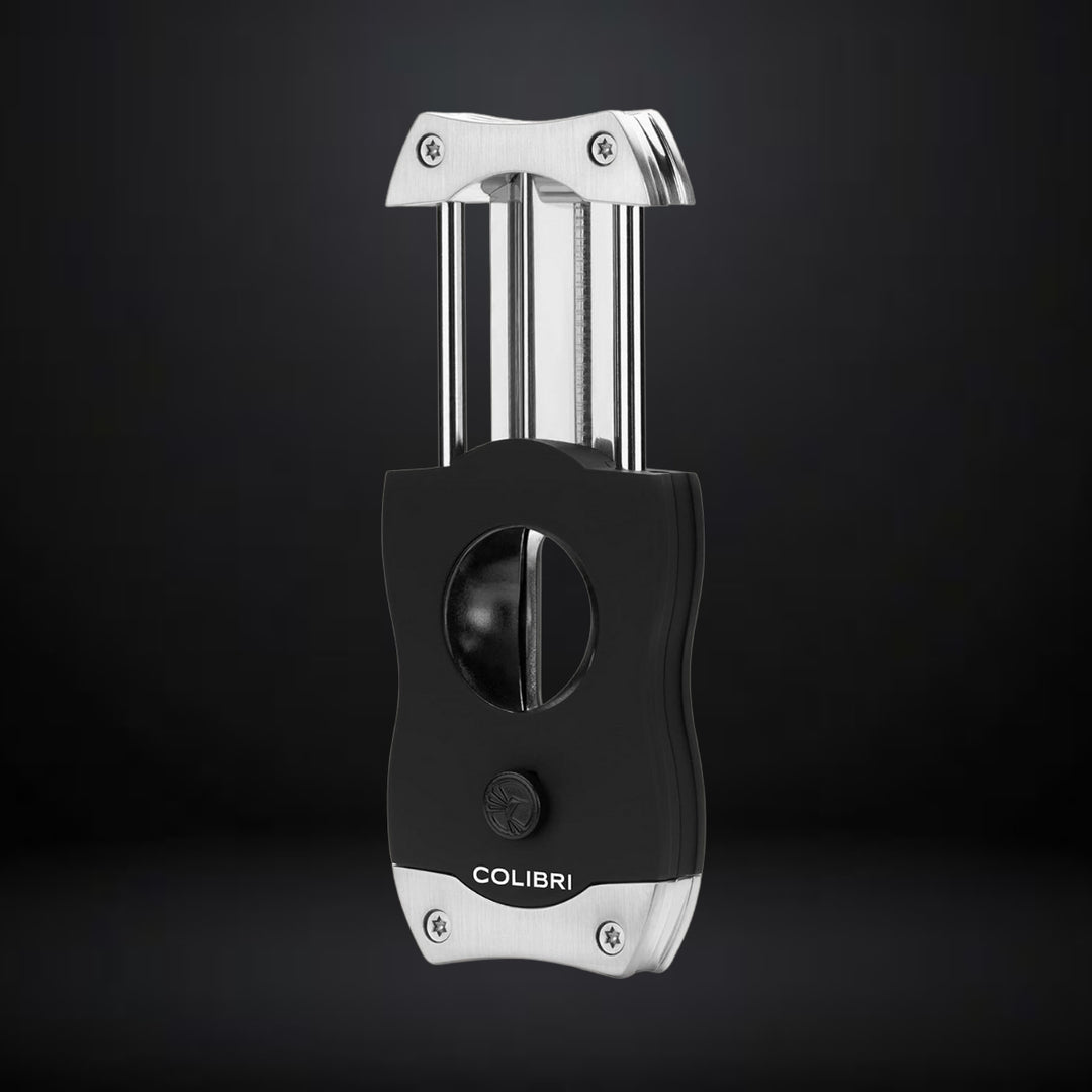 Colibri V-Cut Cigar Cutter – Black with Chrome