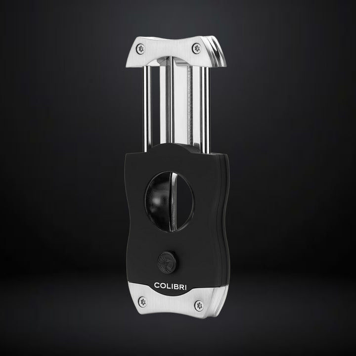 Colibri V-Cut Cigar Cutter – Black with Chrome