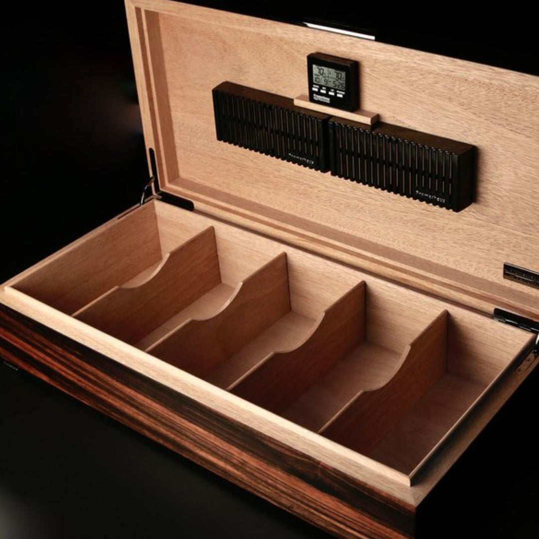 Prometheus Macassar Ebony Cigar Humidor 200
