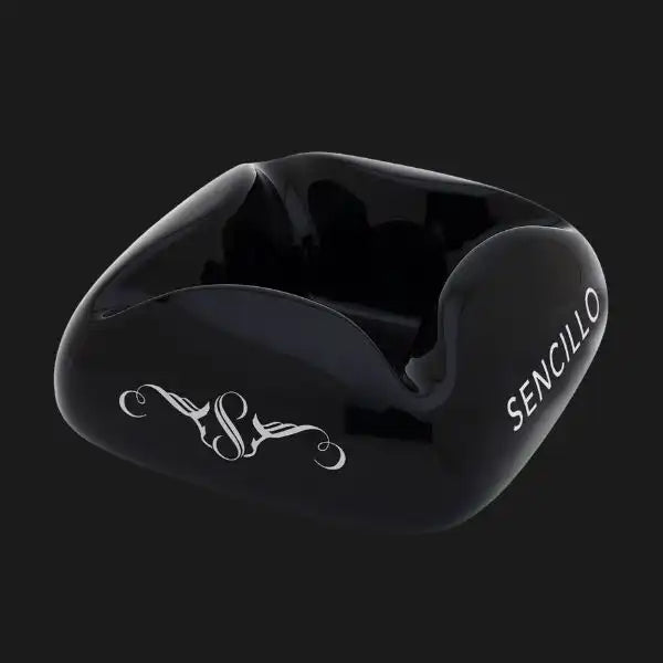 Prometheus Ceramic With Platinum Sencillo Logos Cigar Ashtrays