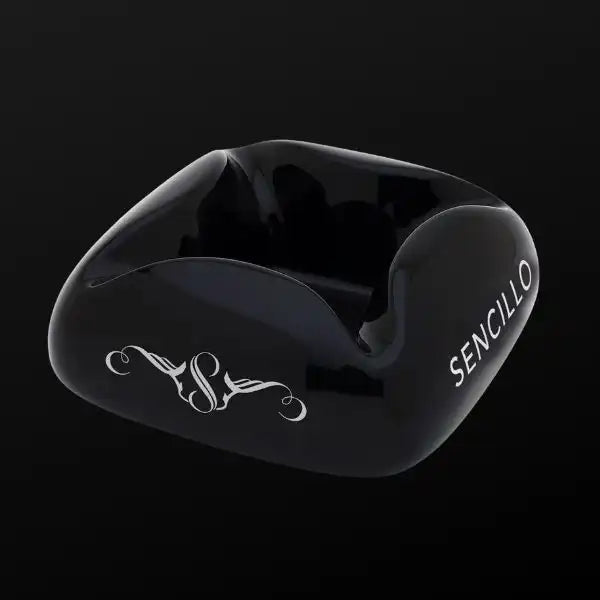 Prometheus Ceramic With Platinum Sencillo Logos Cigar Ashtrays