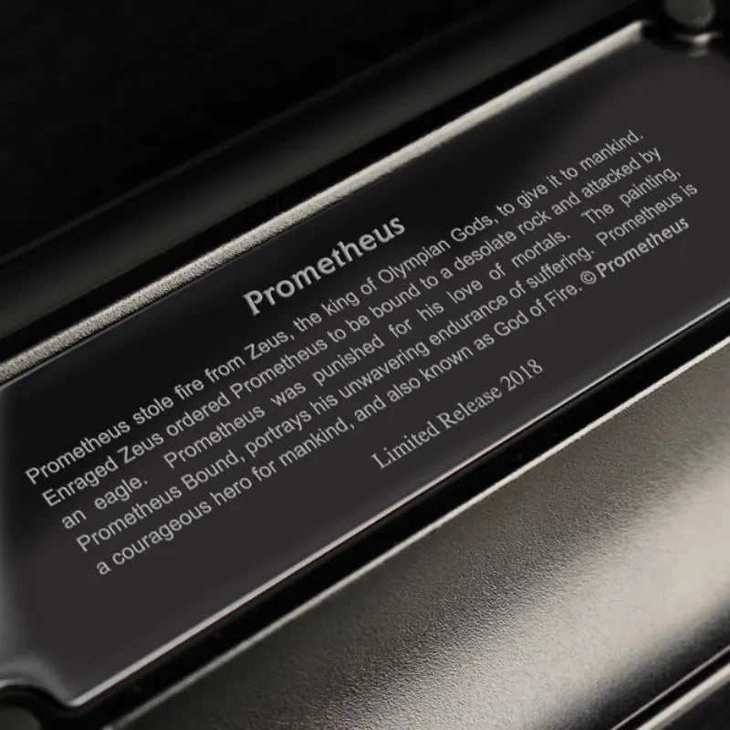 Prometheus Black Matte with Single Groove Cigar Ashtrays 